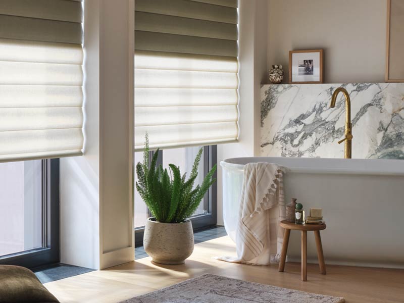 hunter douglas vignette modern roman shades
