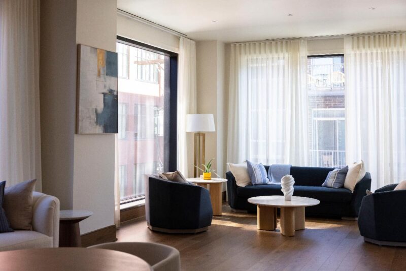 custom sheer drapery chicago condo 