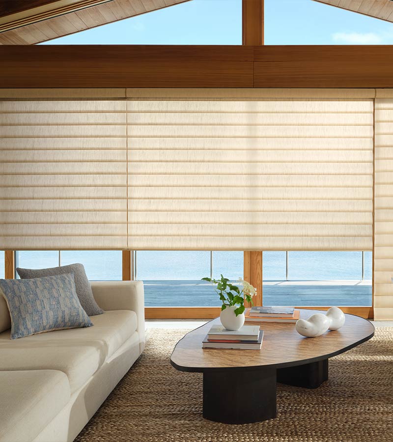pirouette-window-treatments-large-window-blinds-hunter-douglas-skyline-window-coverings large khaki beige pirouette shades in living room
