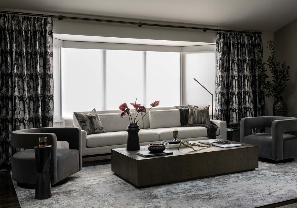 custom patterned drapery panels for ayya design haus