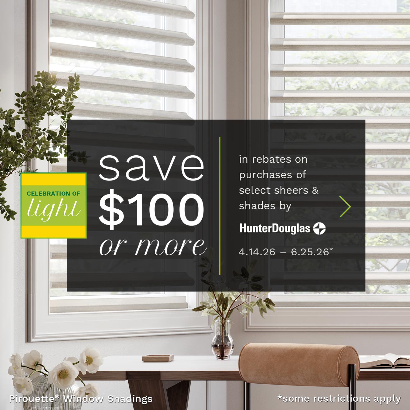 skyline-window-coverings-hunter-douglas-promotion-on-light-filtering-shades-mobile skyline window coverings hunter douglas celebration of light promotion featuring pirouette window shadings