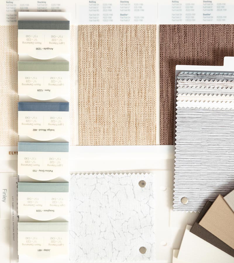 skyline-window-coverings-nashville-at-home-design-consultation-with-window-treatment-expert-jenna-samples-and-color-swatches